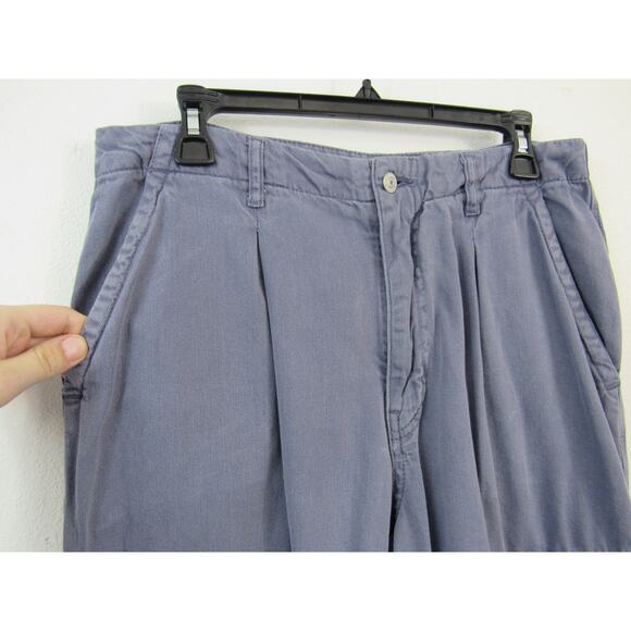 Free People Size 10 Blue First Light Utility Pants Cargo Pants Joggers Straight - Picture 3 of 11